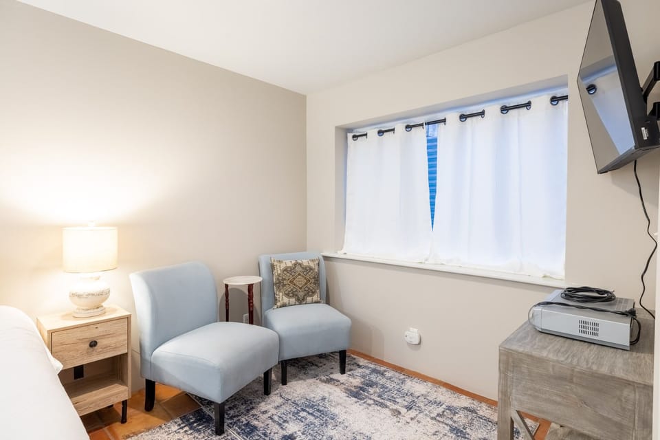 Downstairs suite seating area