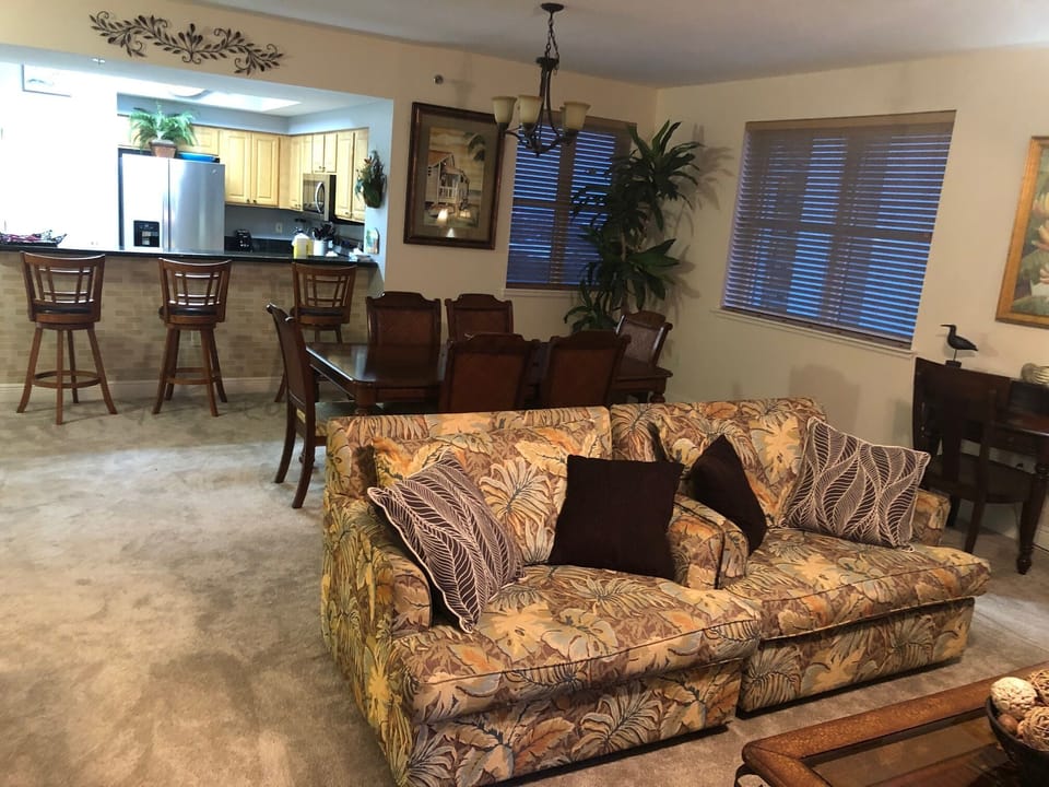 Living, Dining, Kitchen areas