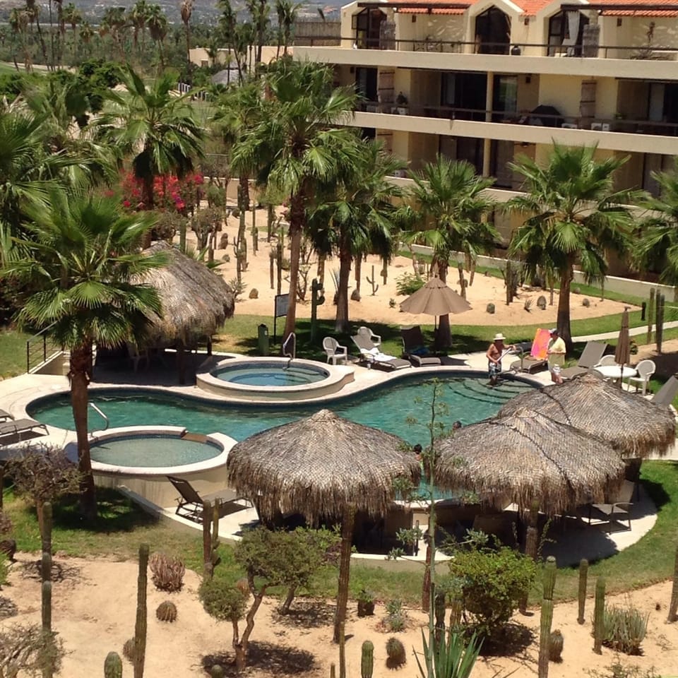 View of pool from main deck