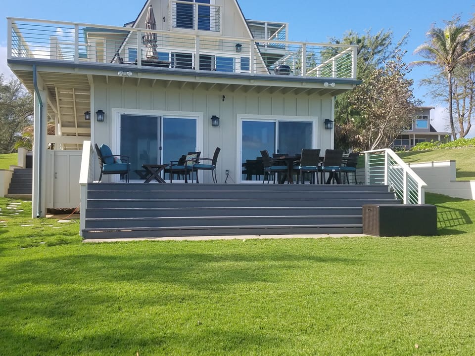 view of the ocean front cottage