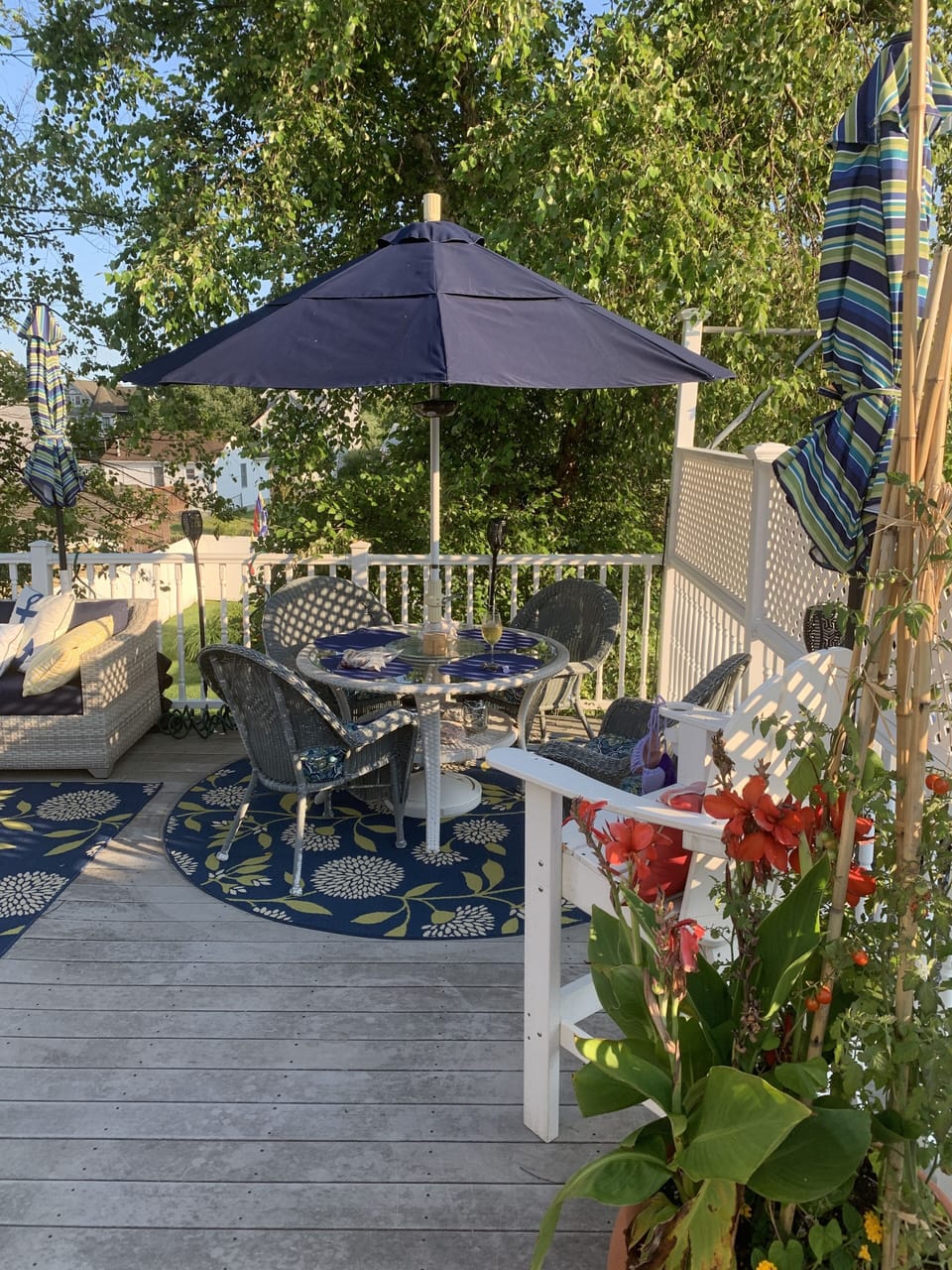 Upstairs outside dinning