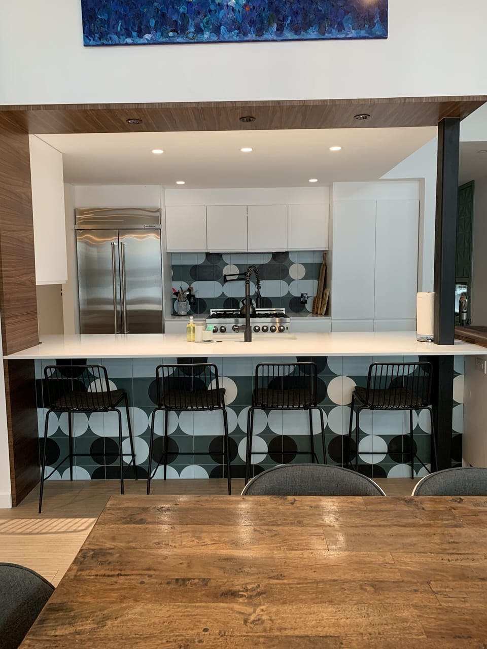 Take a seat at the counter and watch the kitchen magic happen!