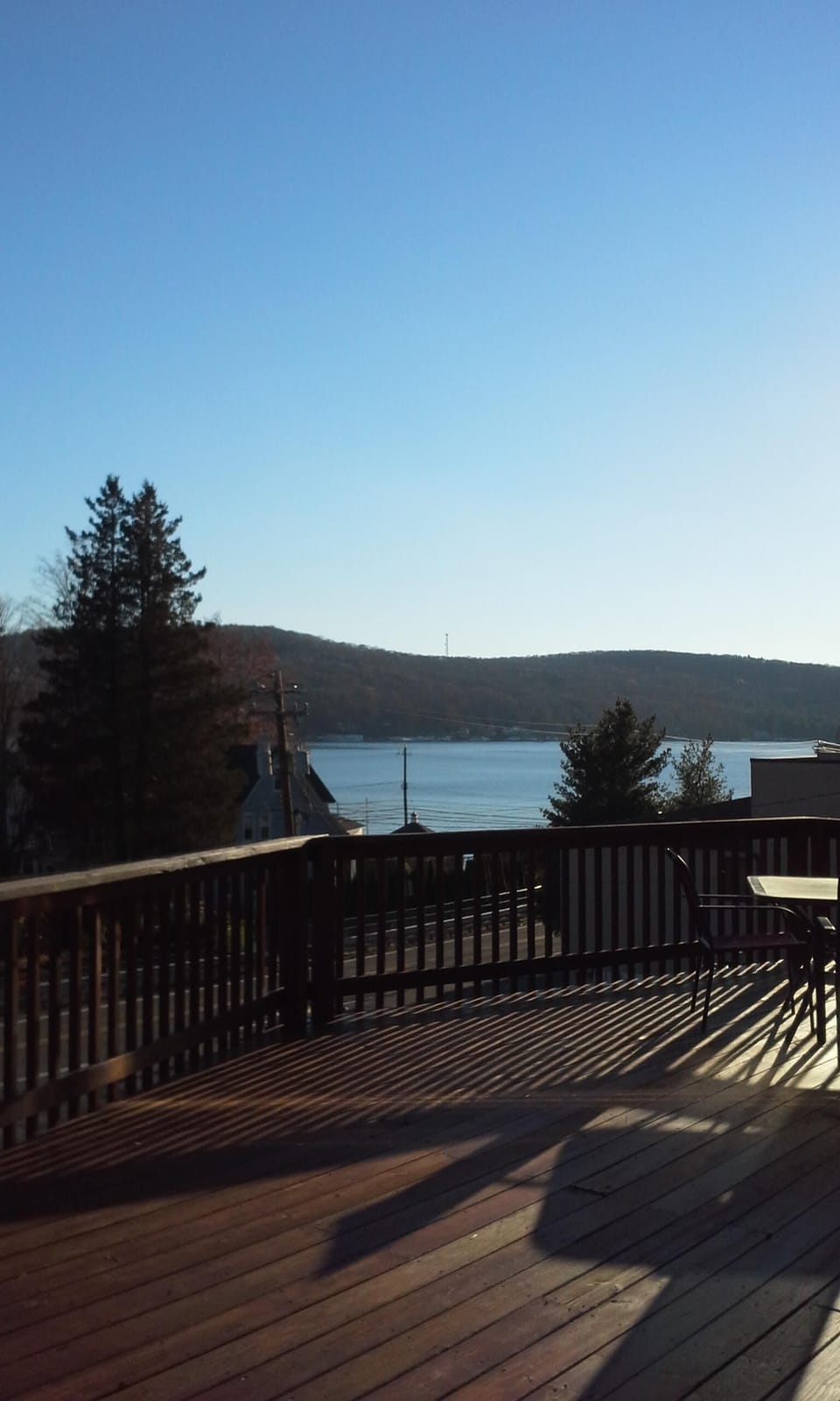 View of Harvey's Lake from Large Prowfront deck