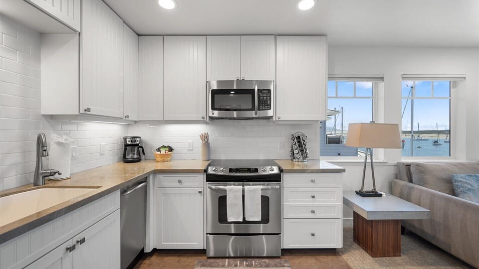 Enjoy views even while preparing your meals