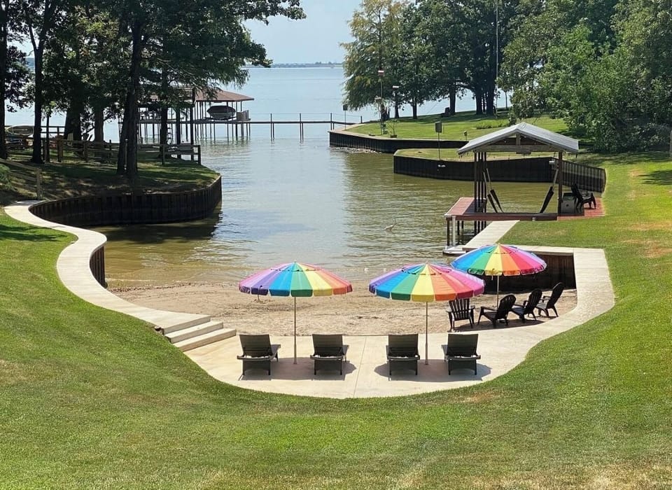 View of the cove from the deck of the Roadhouse.