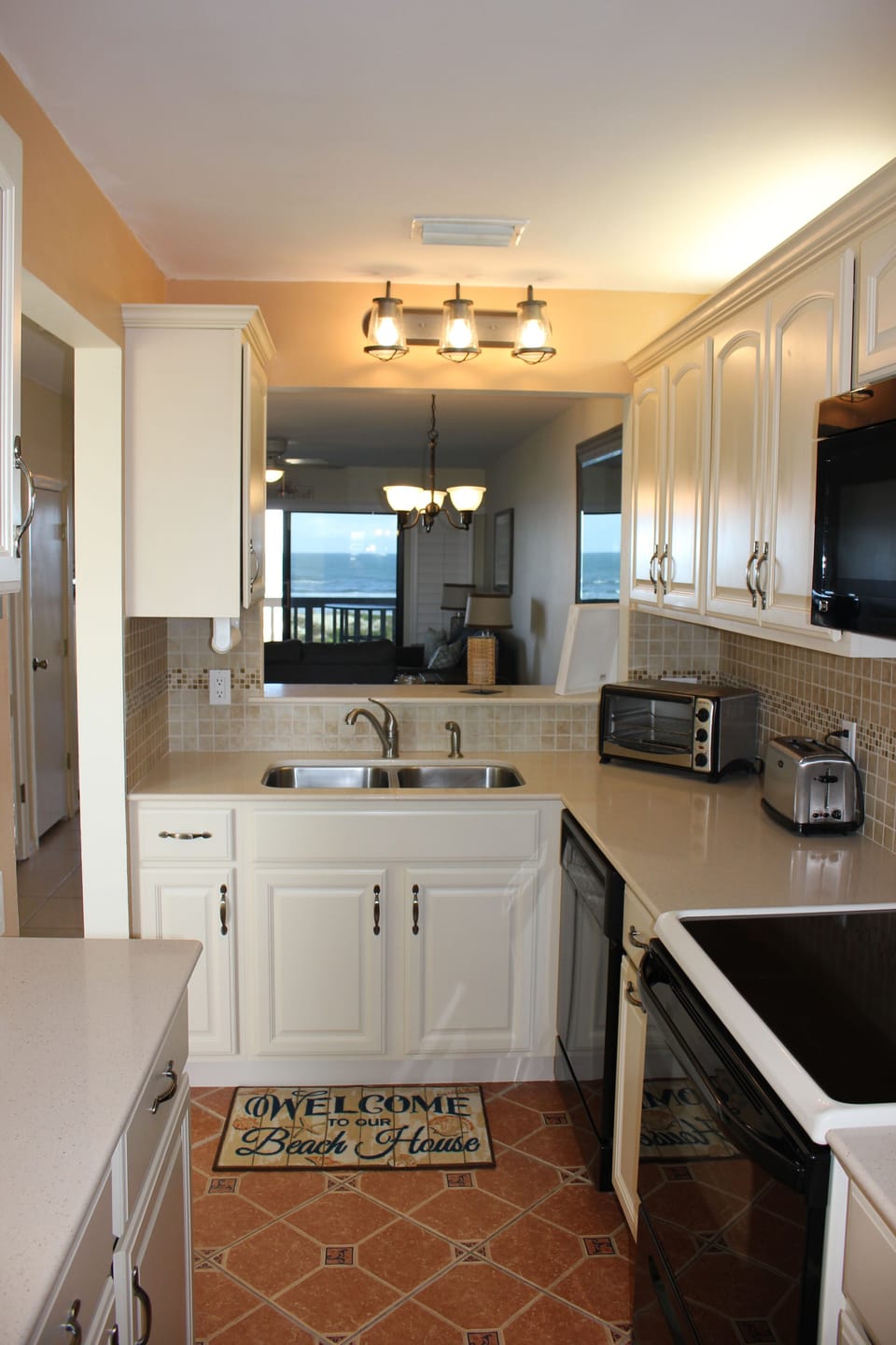 Kitchen with Ocean Views