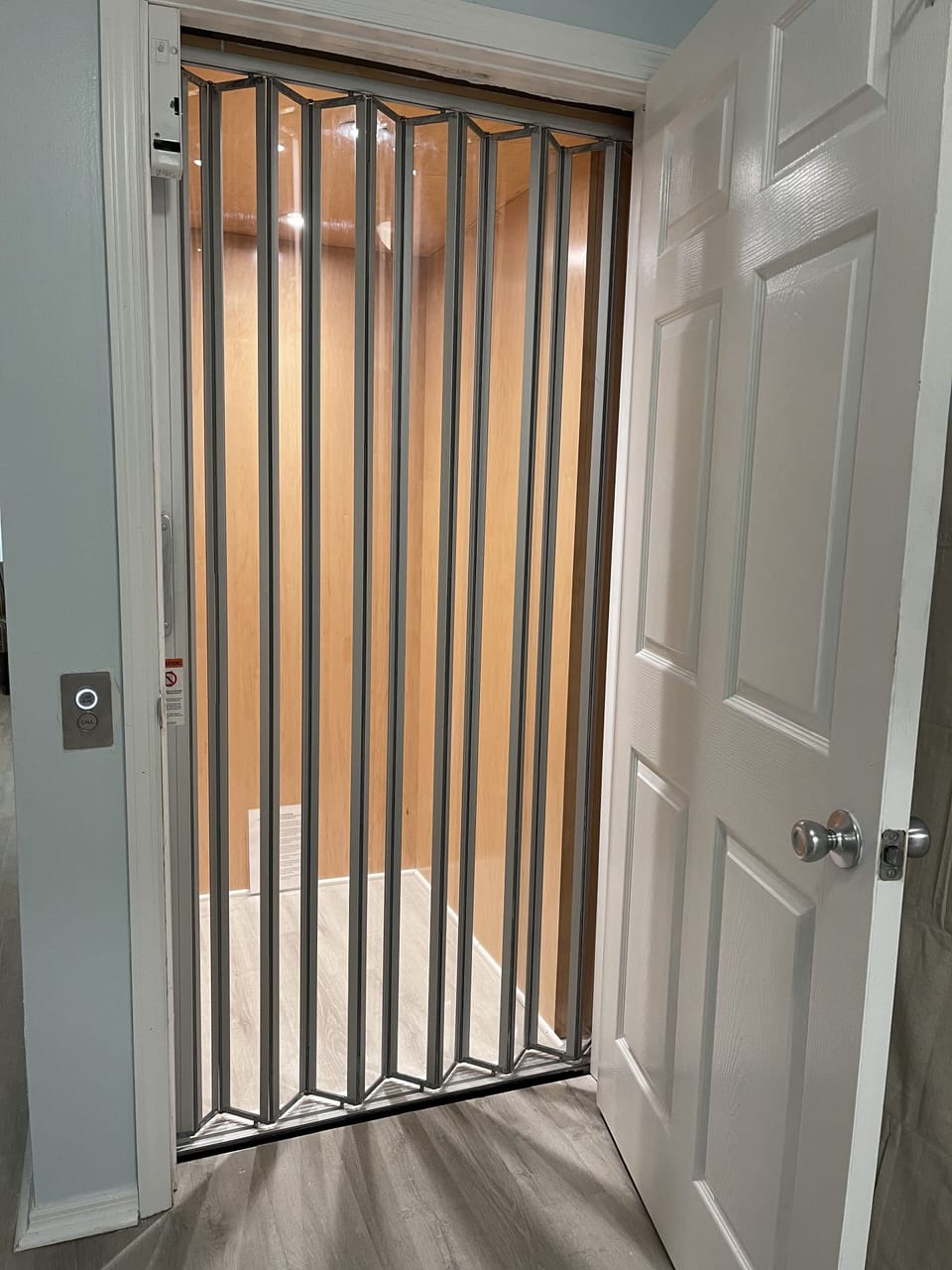 Elevator provides accessibility and allows easy entry with luggage & groceries.