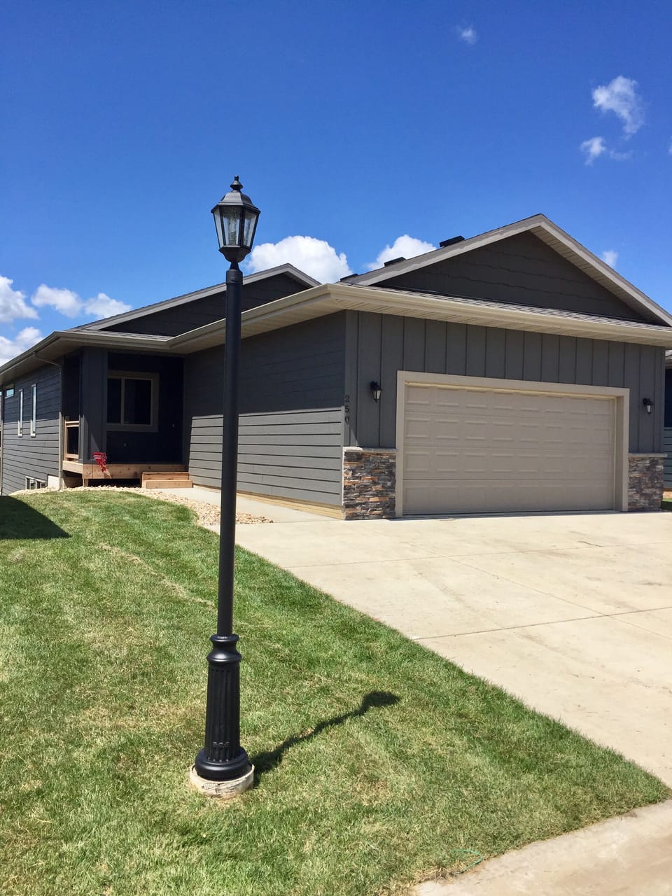 Large double garage for vehicles and lake toys! 