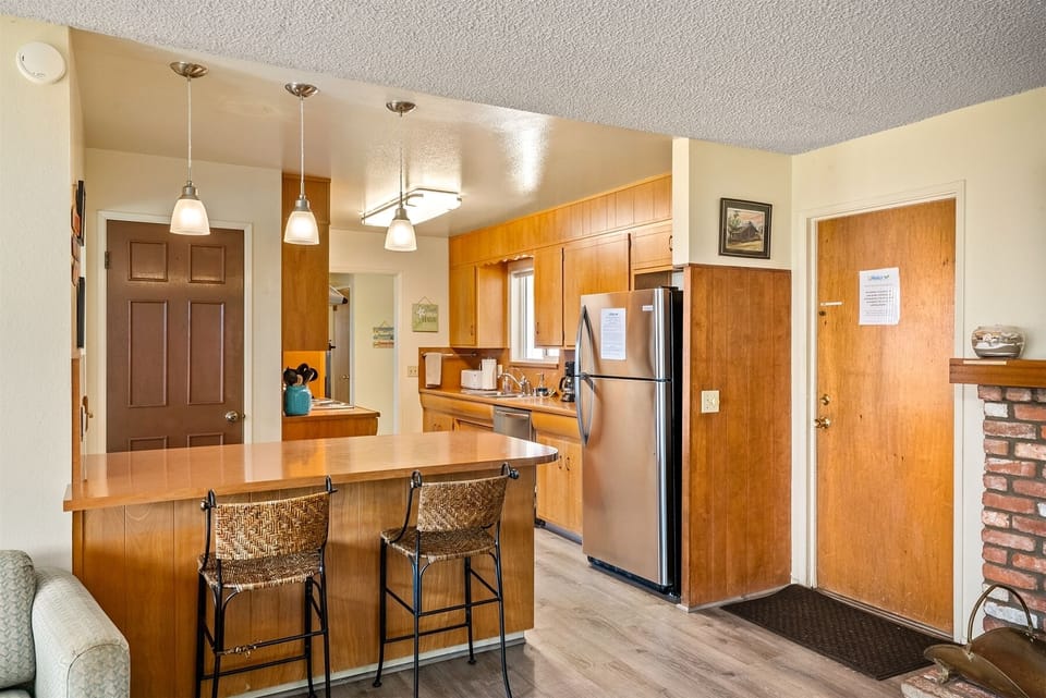 Additional counter height seating available