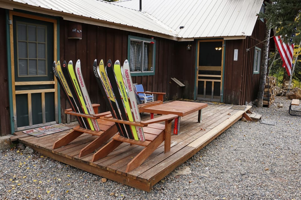 Relax on our handmade deck furniture and two picnic tables.