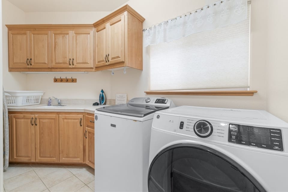 Full size washer and dryer available for your use