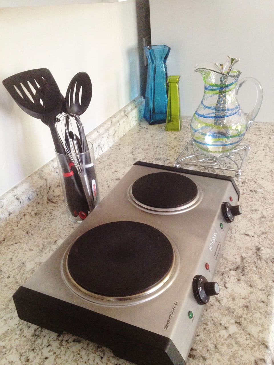 Waring Pro Stainless Double Burner. Sautee, fry, boil water, cooks anything fast