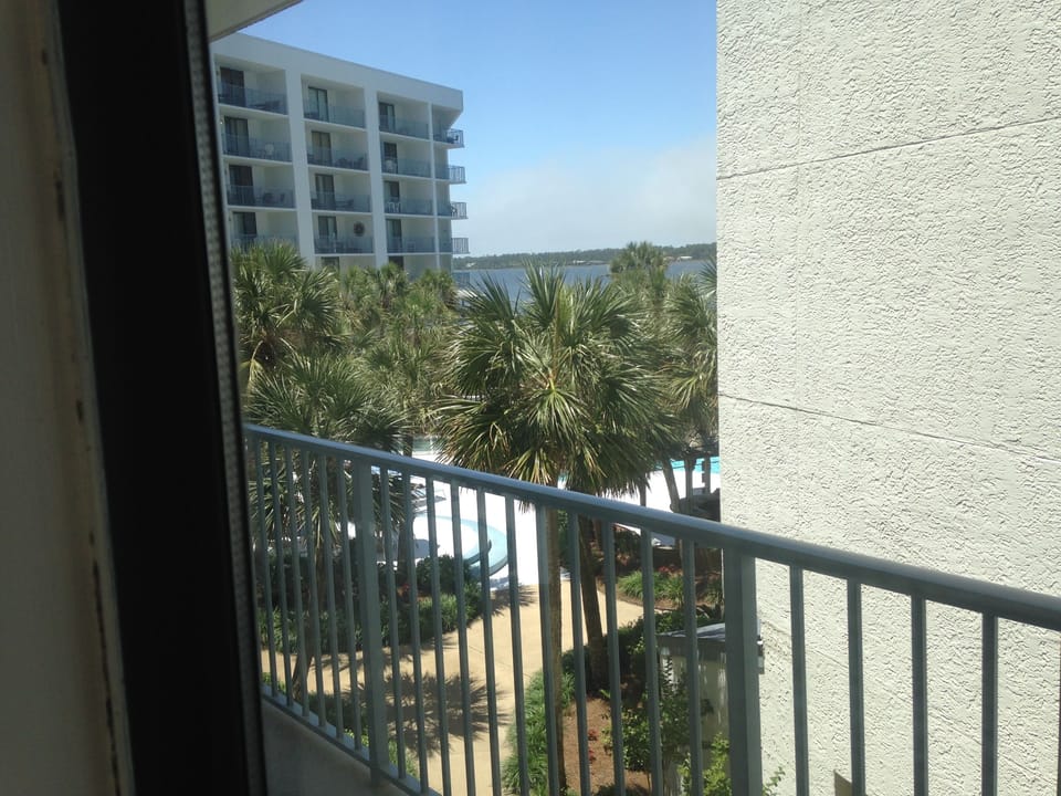 From bedroom window.