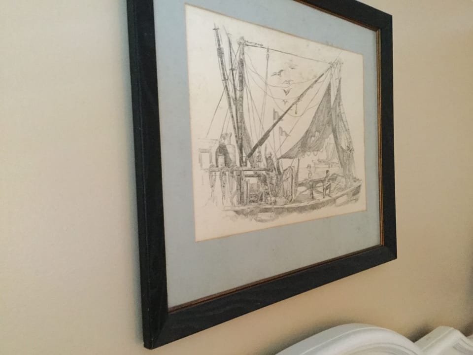 Local artist. Bayou LaBatre shrimpboat.