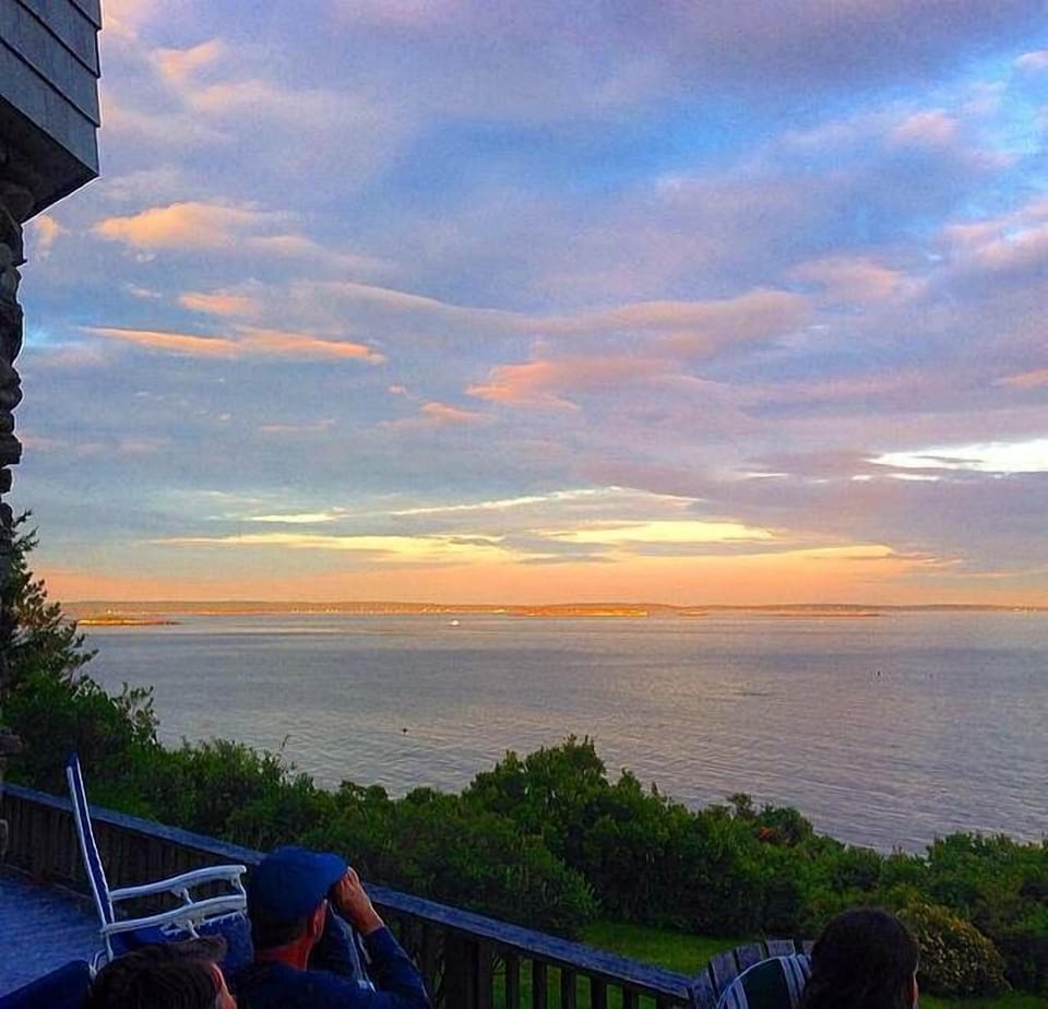 Sunset on the deck