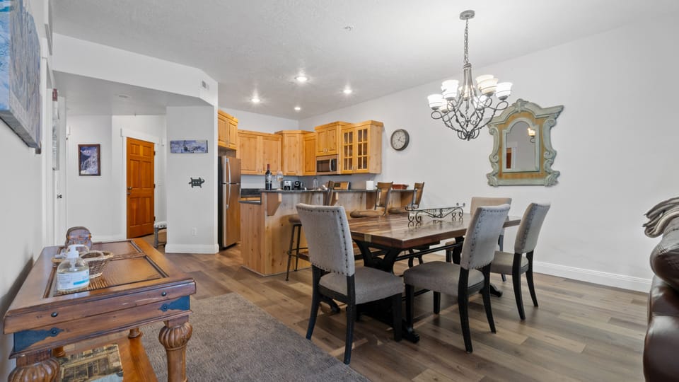 Dining room and spacious kitchen