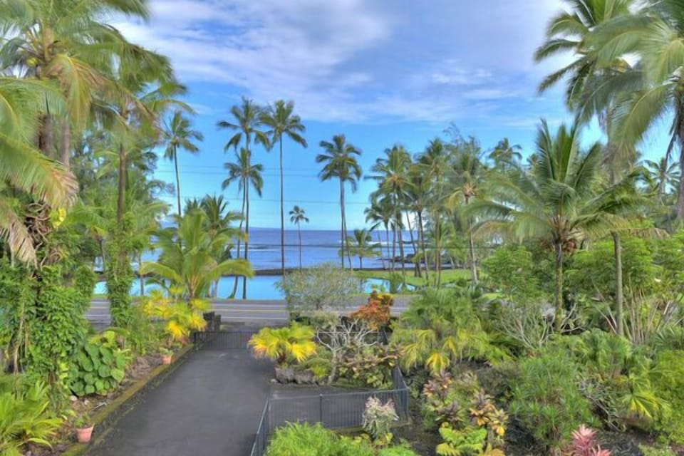 View from balcony off of living room.