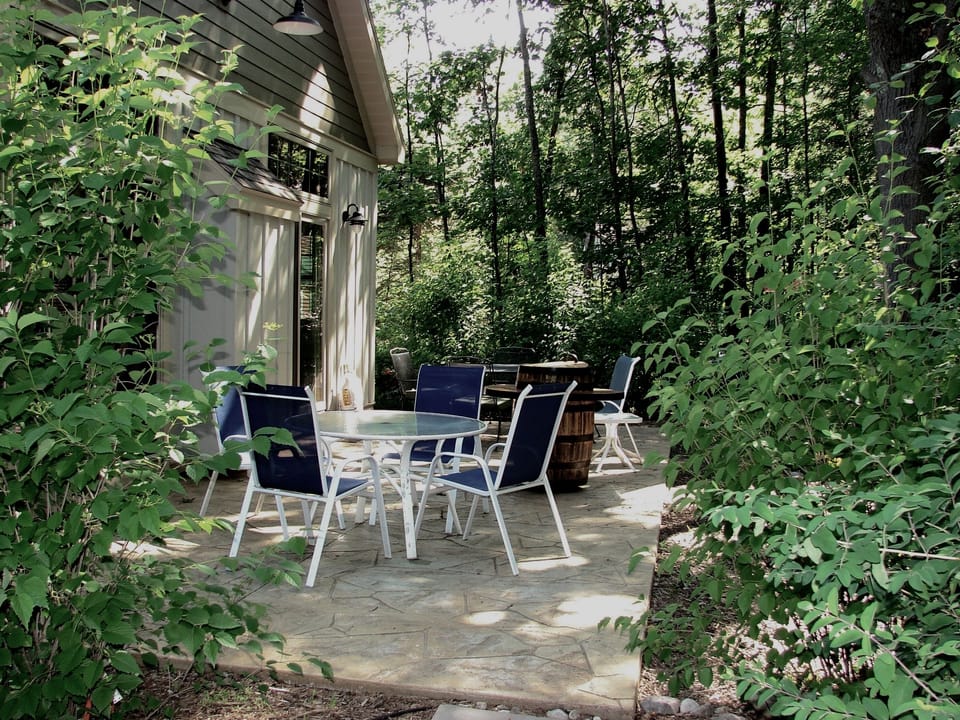 Spacious patio, great for outdoor dining.