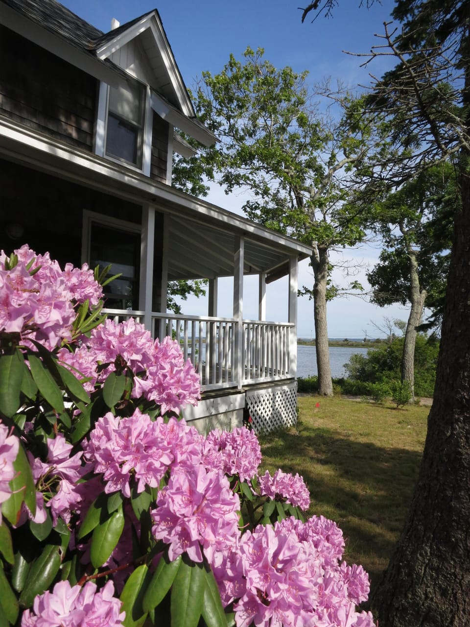 Farm Pond House, on Farm Pond with view of Nantucket Sound and Chappaquiddick.