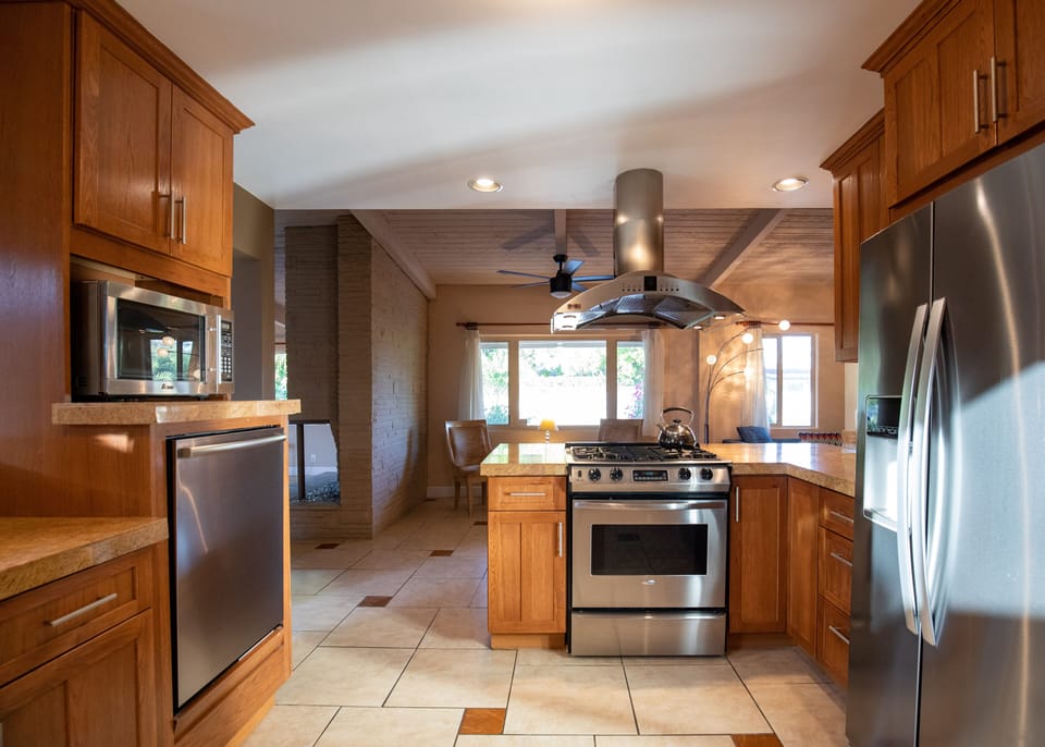 Large open kitchen