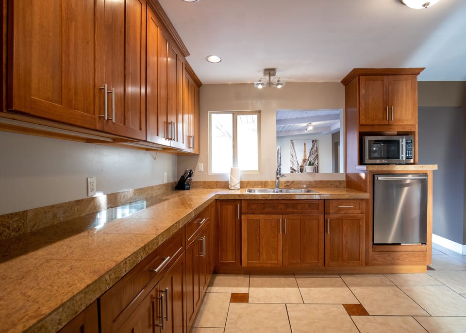 Large open kitchen