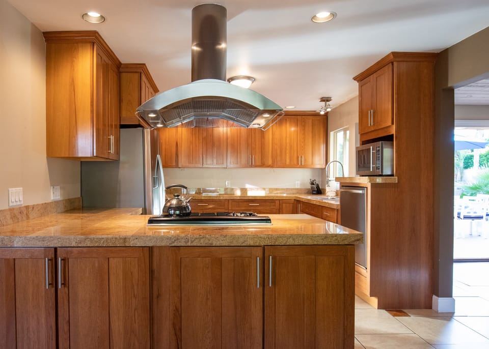 Large open kitchen