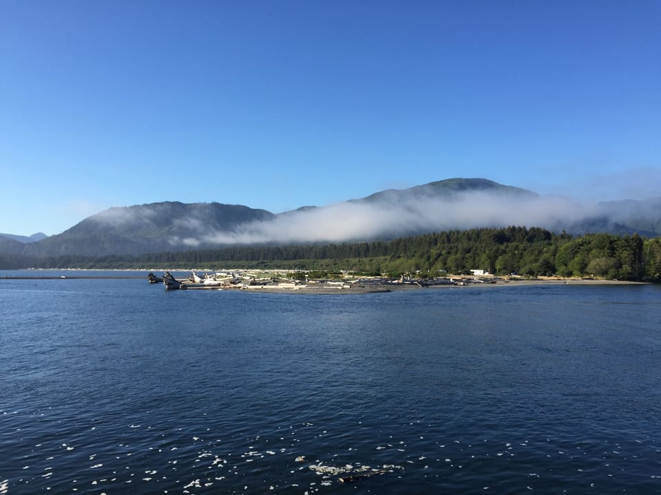The view across the bay from just out front of our property 