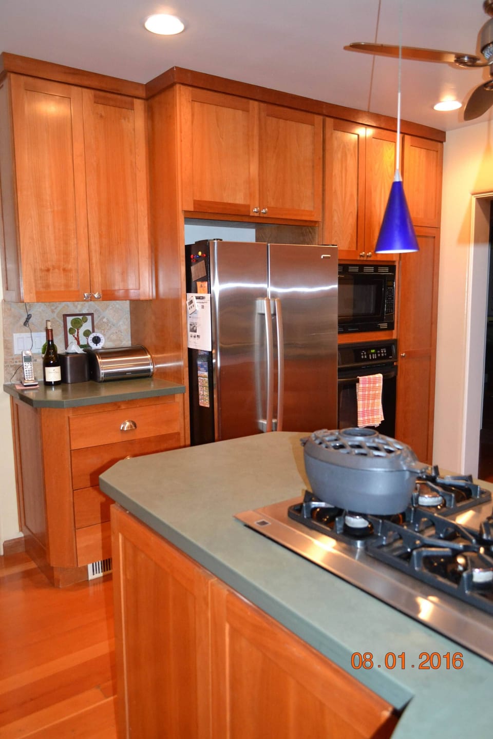 Refrigerator, microwave and oven