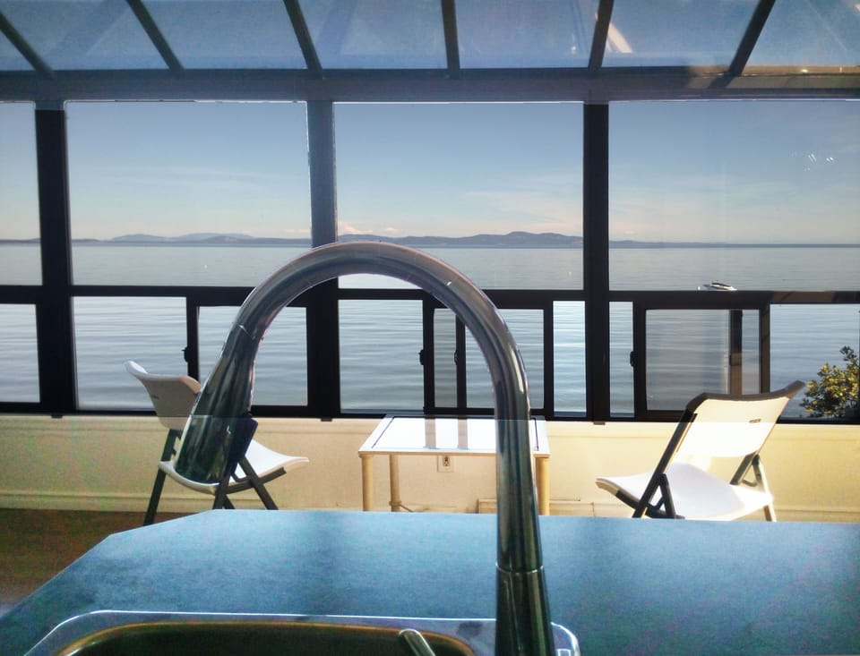 Cooking with a view to die for. 