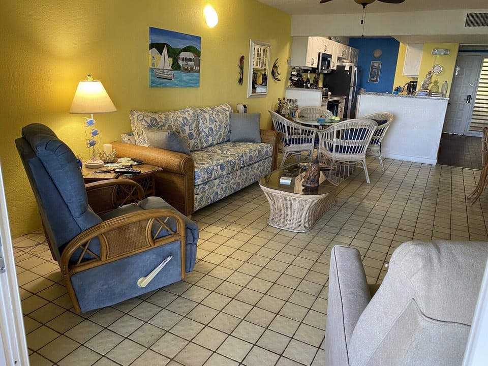 New living room furniture 
View looking in from gallery 