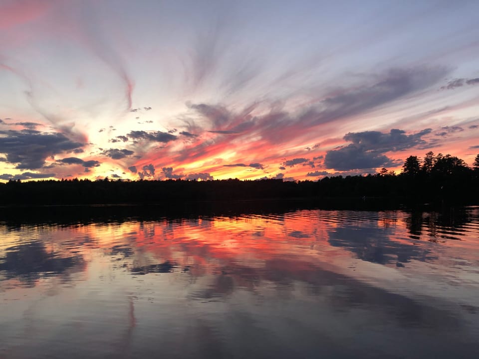 Sunset on the lake