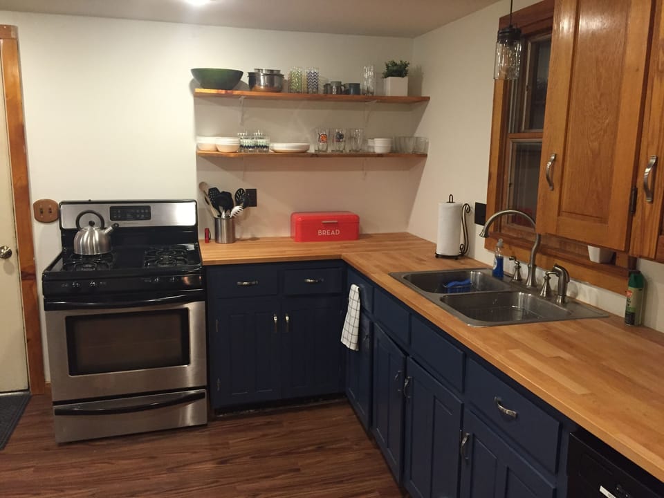 Close up of kitchen area