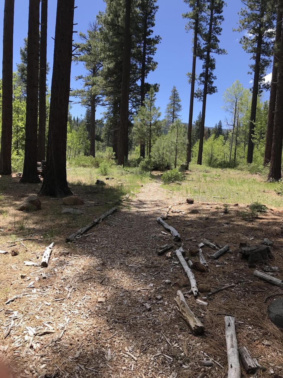Path at the top of the street that takes you to the rec center