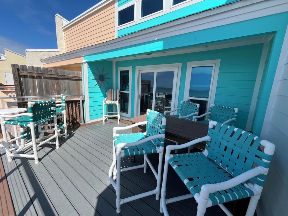 Plenty of seating on both decks. 