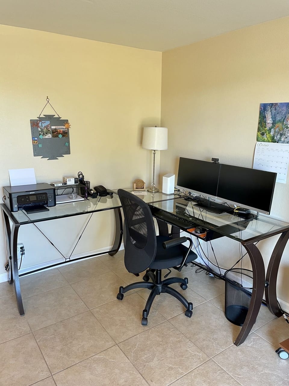 "Appreciated the office space so I could do a little work while visiting".  