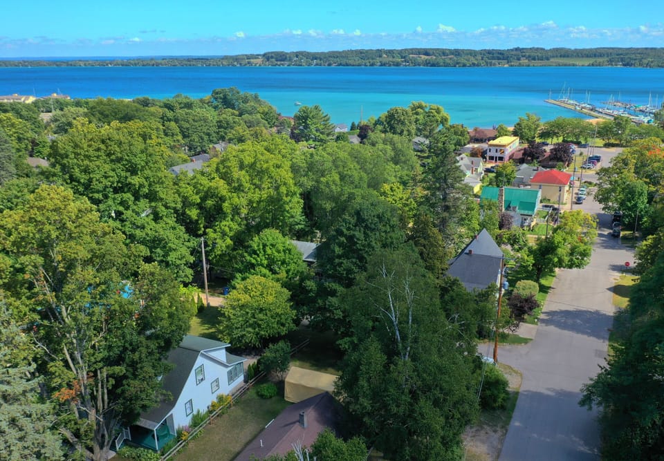 Suttons Bay, only a few blocks from the house. ( look at bottom left)