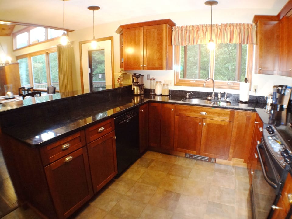 Updated kitchen with granite countertops