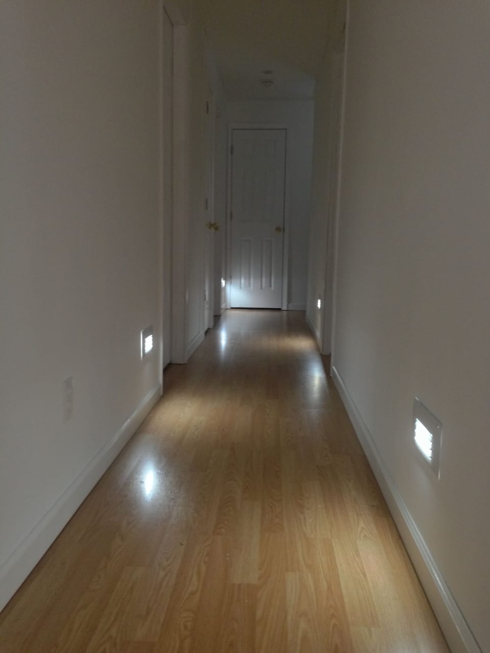 Hallway with Night Lights