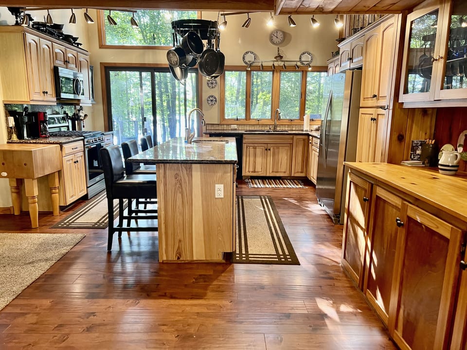 Large well stocked kitchen