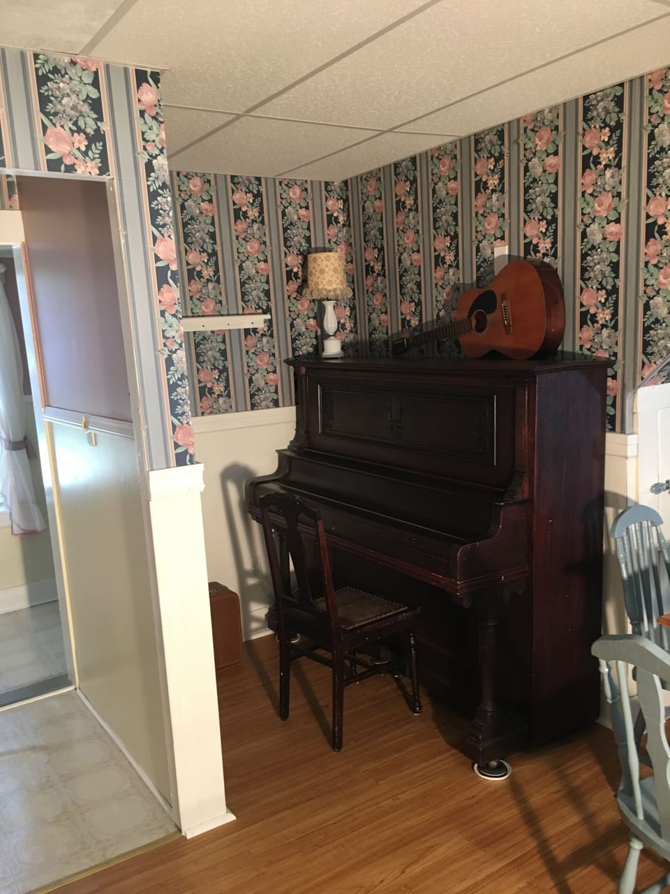 Piano in Dining Room