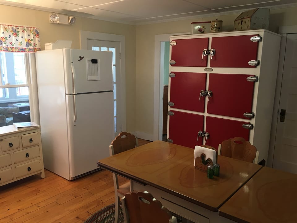 Large Kitchen with original  Icebox