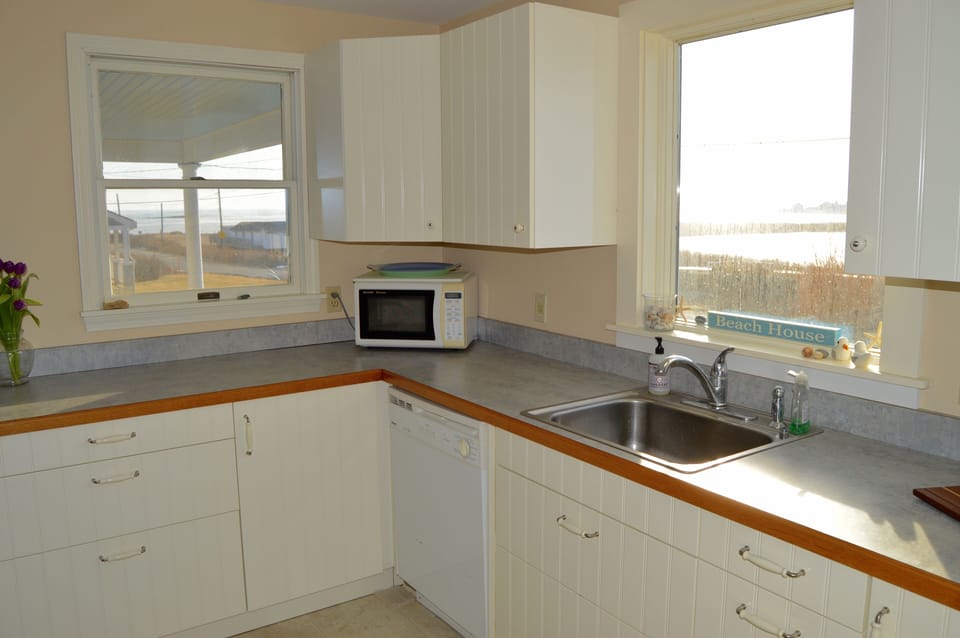 Kitchen with views