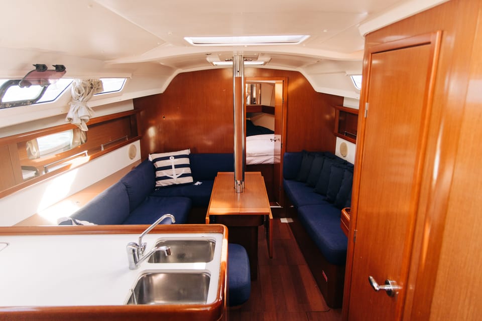Interior of one of our yachts