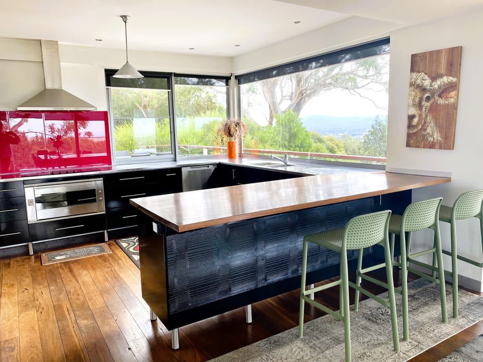 Fully equipped kitchen with 90cm smeg oven, ceramic cooktop and 2 dishwashers