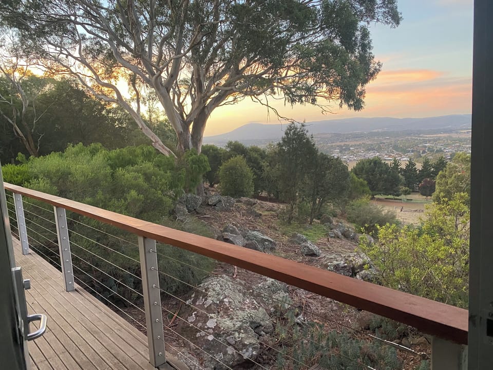 View from kitchen deck area