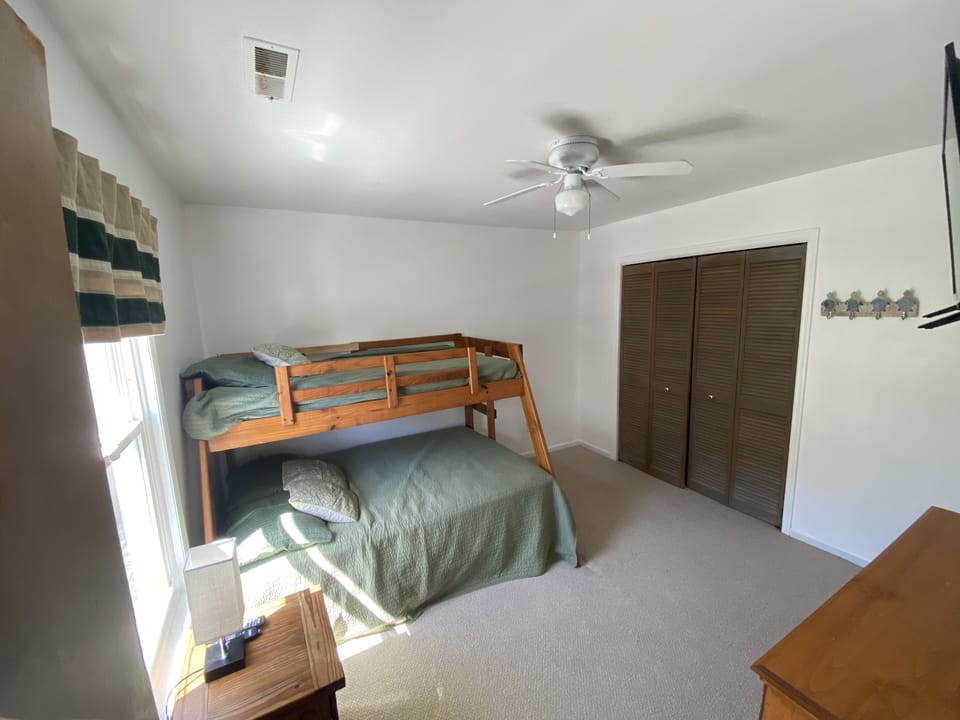 Pyramid bunk room. Shared bathroom is across the hall.