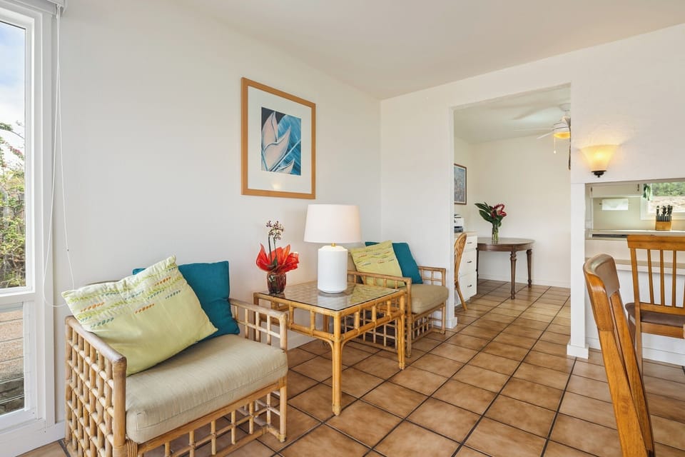sitting area in dining room