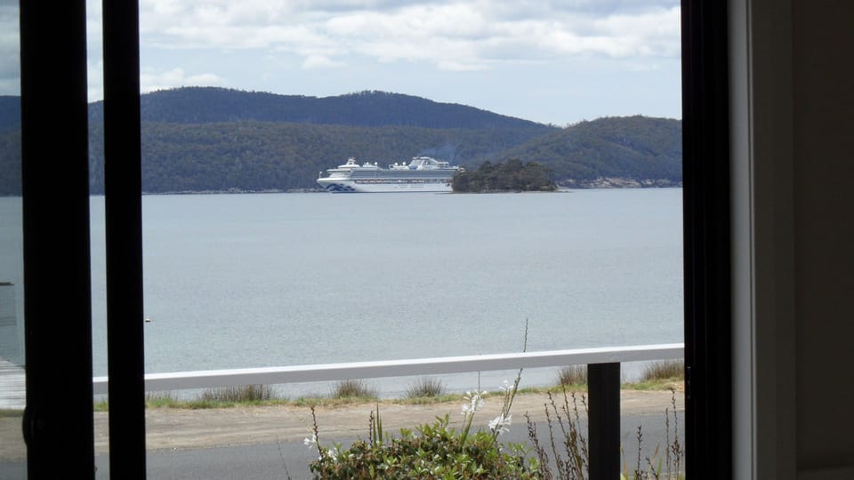 View of the bay and Isle of the Dead
