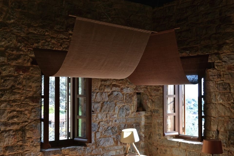 Two of the six windows on the Upper Level