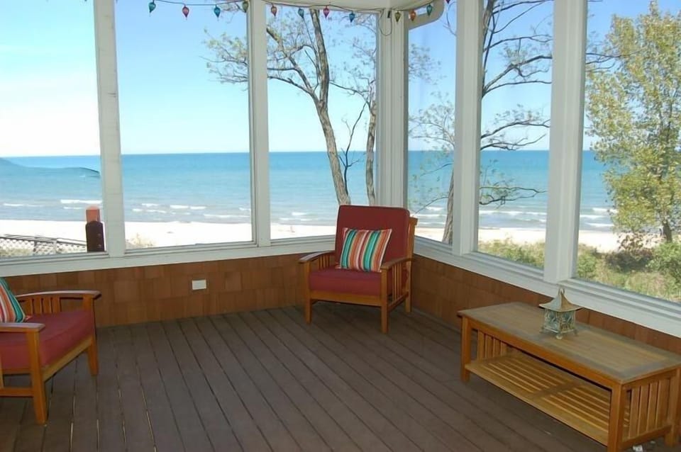 Enjoy the Views and Sunsets from Screened Porch